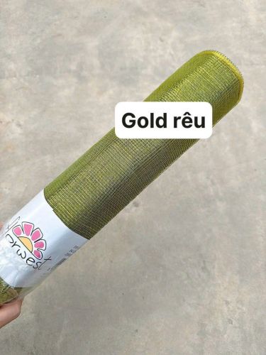 Lưới Thô Sợi Cứng Mầu Gold Rêu