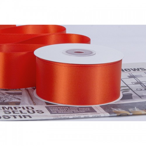 Ruy Băng Lụa Đỏ Cam R25mm-D100m
