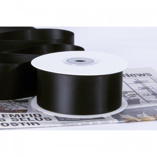 Ruy Băng Lụa Đen R25mm-D100m