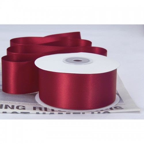 Ruy Băng Lụa Đỏ Rượu Vang, R25mm-D100m