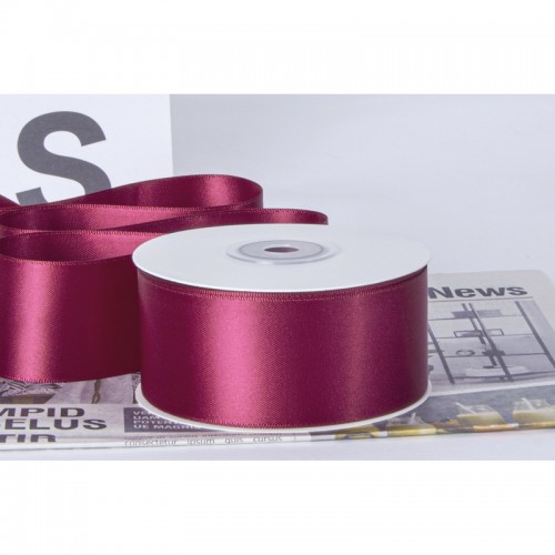 Ruy Băng Lụa Rượu Vang Đậm R25mm-D100m