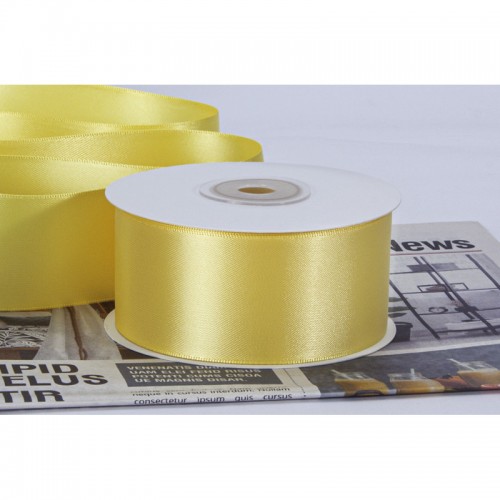Ruy Băng Lụa Vàng Chanh, R25mm-D100m