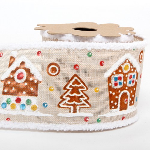 Ruy Băng Noel Cây Thông Nhung, R63mm- D4,5m 