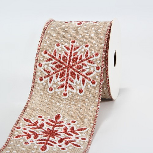Ruy Băng Noel Bông Tuyết, R63mm- D9m 